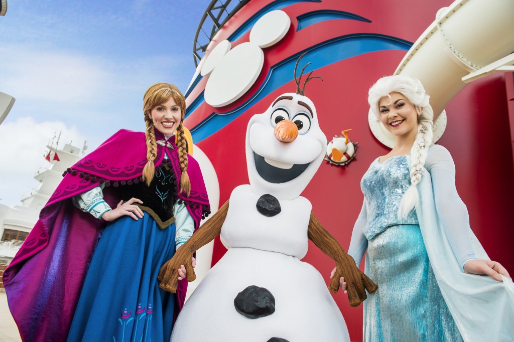 Elsa and Anna on Disney Cruise
