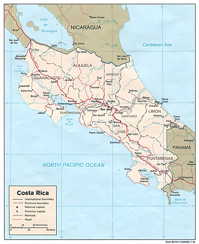 map of costa rica costa rica family holidays