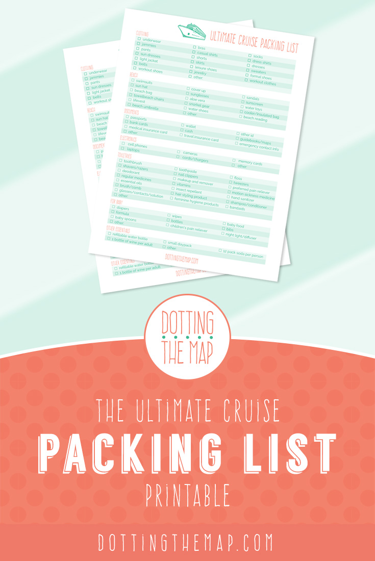 cruise packing list printable cruise essentials