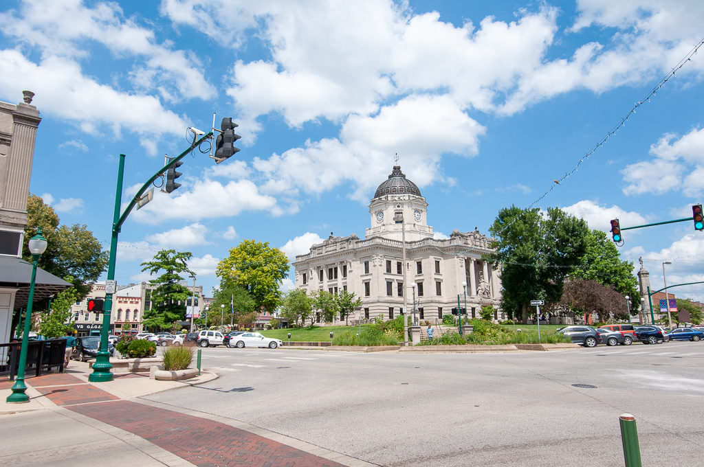 Monroe County Courthouse in Downtown Bloomington