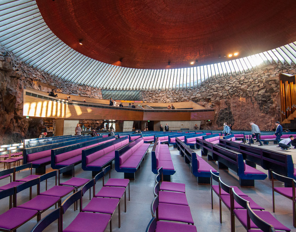 Inside the Rock Church Helsinki