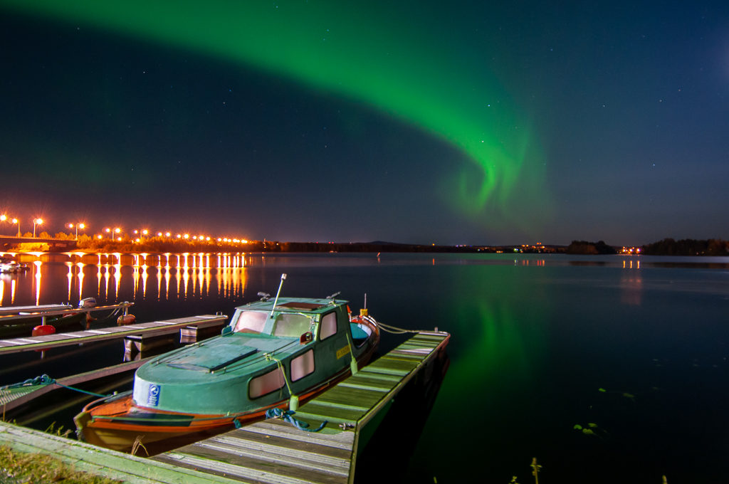 Northern Lights in Fall in Rovaniemi
