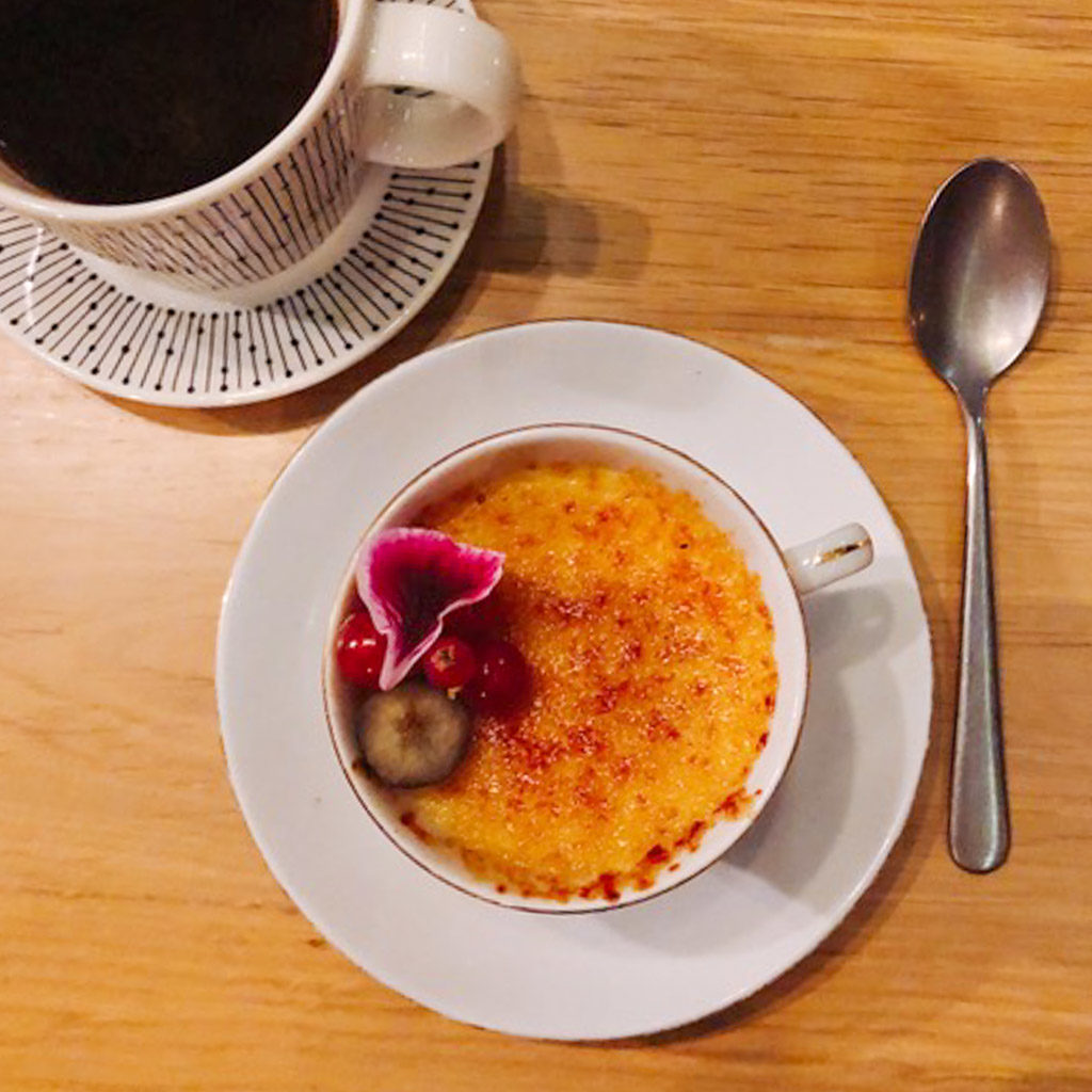 Creme Brulee at Roka Kitchen and Wine Bar Photo Credit: Lil Family Adventure