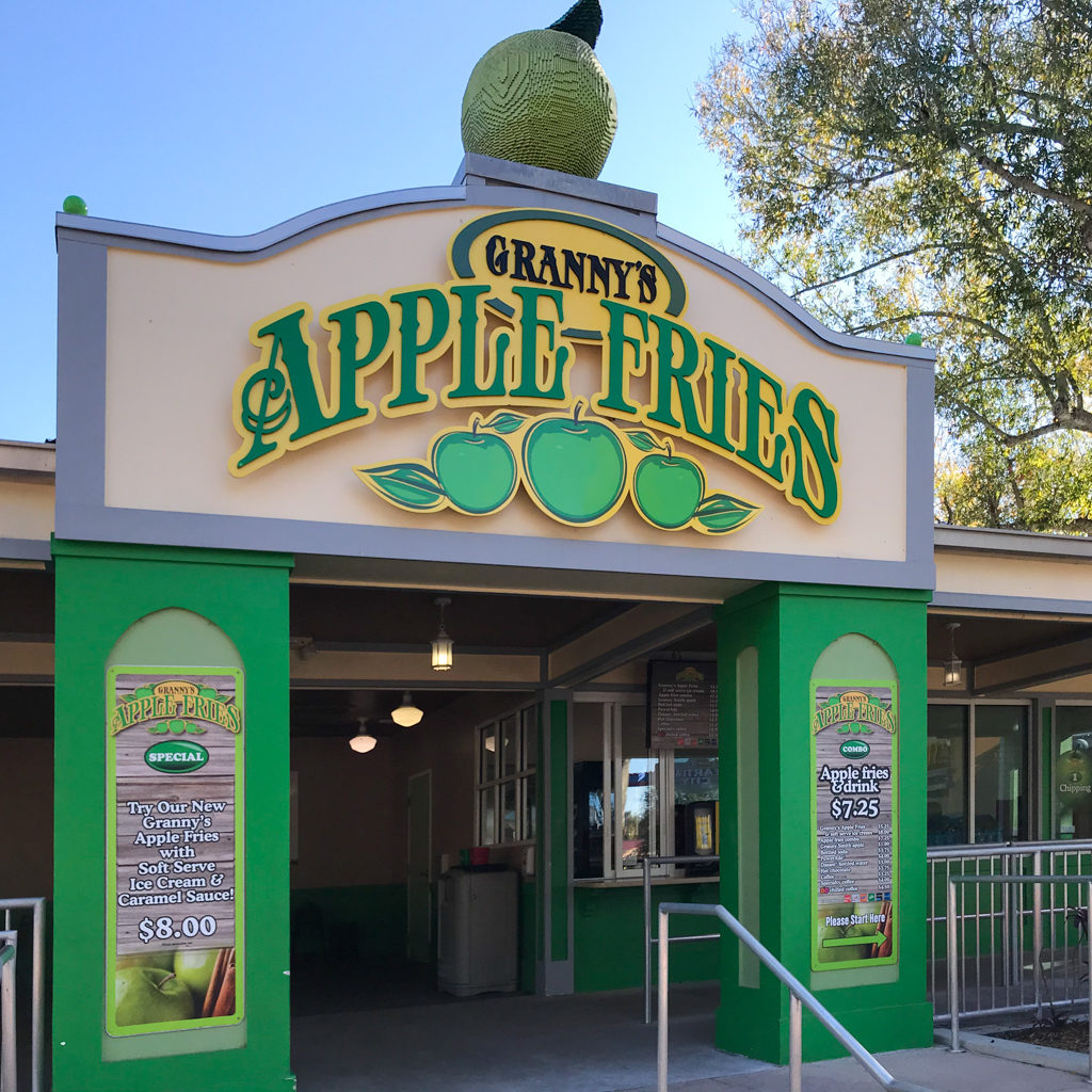 Granny's Apple Fries Where to eat in legoland florida