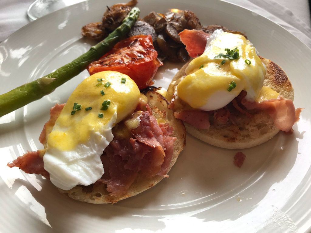 Eggs Benedict brunch at the Charter House Golden Nugget Casino Lake Charles, LA
