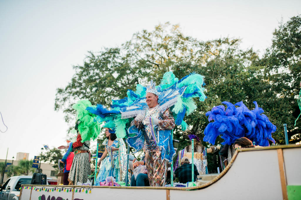 Mardi Gras Day parade in Lake Charles, LA