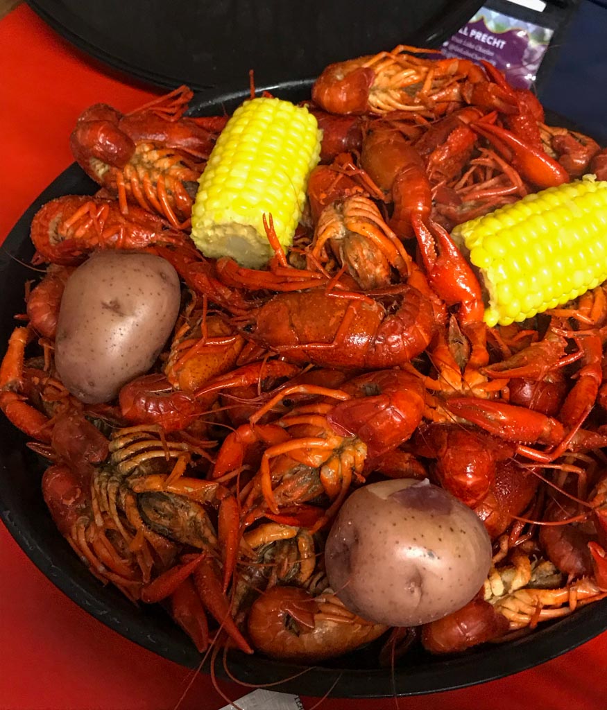 Crawfish boil at Seafood Palace in Lake Charles, LA